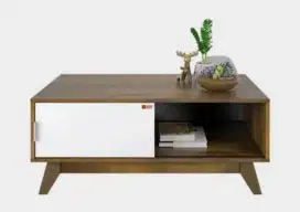 Meja Tamu Activ Lotus CFT 90 Pasific Oak - White