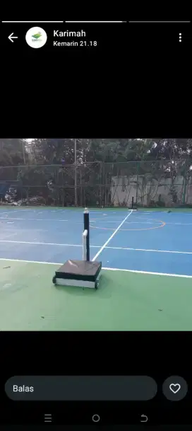 Tiang tenis dan tiang olahraga