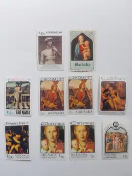Prangko Stamp Perangko Grenada Natal Christmas Paskah