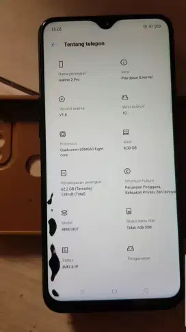 realme 2 pro 8gb/128gb mulus