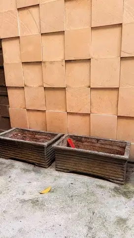 Pot batu cor pot batu panjang