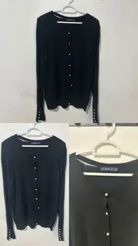 Cardigan hitam ZARA
