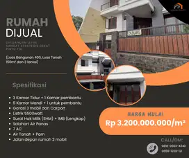 DIJUAL RUMAH 3 LANTAI – SIAP HUNI DI PISANGAN LAMA, JAKARTA TIMUR