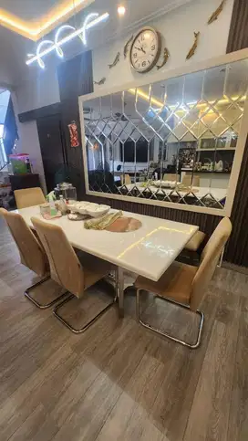 MEJA MAKAN 1 SET UK 180 STAINLESS 304 JUAL MURAH