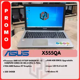 ASUS X555QA AMD A12 LAYAR 15.6 INCH