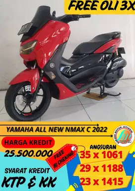 YAMAHA ALL NEW NMAX 155 Connected2022 bisa cash dan kredit