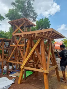 Tempat tandon menara ulin