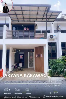 Disewakan Rumah Rapi Terawat Siap Huni Semi Furnished Aryana Karawaci