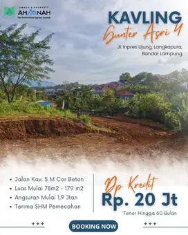 TANAH KAVLING BANDAR LAMPUNG BISA KREDIT