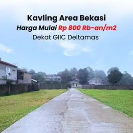 View Sawah & Bukit, Mulai 800 Rb-an Kavling SHM Bekasi
