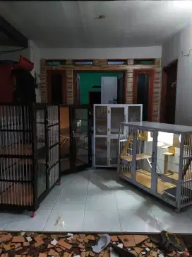 Kandang kucing alumunium ready stock