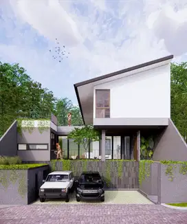 RUMAH VILLA KONSEP TROPIS MODERN LOKASI DI SETIABUDI BANDUNG UTARA