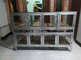 Kandang kelinci tingkat anti karat bisa custom