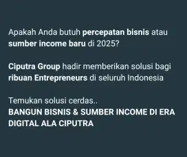 Dicari Enterpreneur/UMKM yg siap Sukses