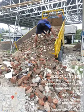 Jasa pengurugan puing dan buang sampah