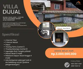 DIJUAL RUMAH LUAS – COCOK UNTUK KELUARGA BESAR ATAU INVESTASI