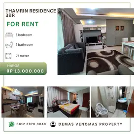 Disewakan Apartement Thamrin Residence Unit Premiere 2BR+1 Furnished