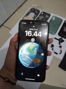 IPHONE ORI ex-IBOX - FULLSET 64GB BLACK - BONUS CASES + KEPALA CHARGER