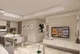 Sewa APT gold coast PIK type 2BR luas 90m full furnish mewah