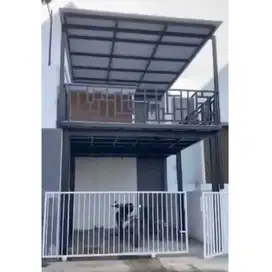 mezanin autdor dengan atap alderon