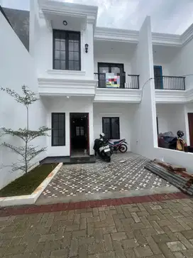 Rumah cluster pondok melati pinggir jalan utama akses toll jati warna