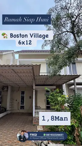 Rumah Mewah Termurah Boston Village 6x12 Ready Stock Gading Serpong