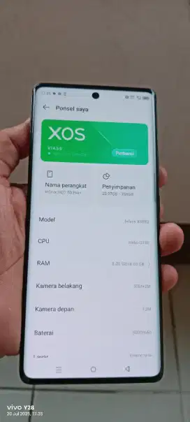 Infinik hot. 50pro+ plus. 8+8/256 hp cas biasa mlus nfc