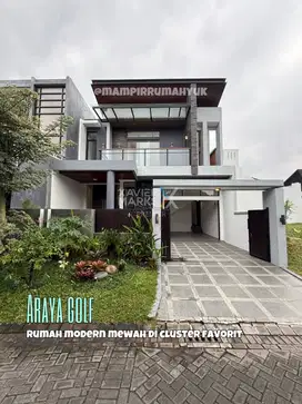 Rumah Design Modern di cluster golf Araya Malang