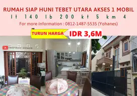 Rumah Minimalis Tebet Utara 2 lantai