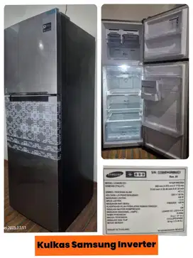 Samsung inverter jumbo 2 pintu. Second. Spec detail ada di gambar.