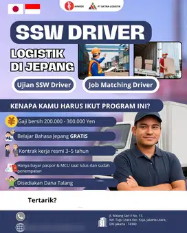 Driver Mobil Box - Penempatan di Jepang