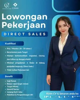 Lowongan kerja direct sales