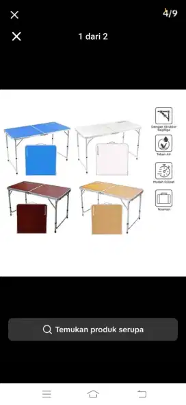 Meja lipat merk GOTO