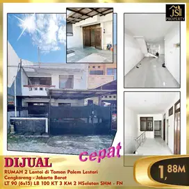 DIJUAL RUMAH 2 Lantai di Taman Palem Lestari Cengkareng JakBar - FN