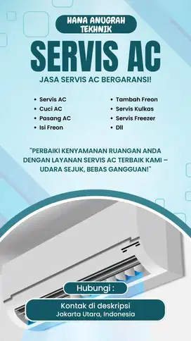 SERVICE AC, MESIN CUCI, KULKAS & CUCI AC JAKARTA