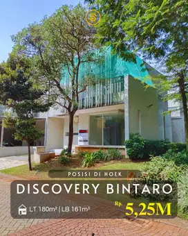 Dijual rumah brandnew Hoek Discovery sektor 9 Bintaro Jaya Tangsel