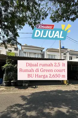 Dijual Rumah BU 2,5 lt di Green Court Cengkareng 7 x 17 m2 semi furnis