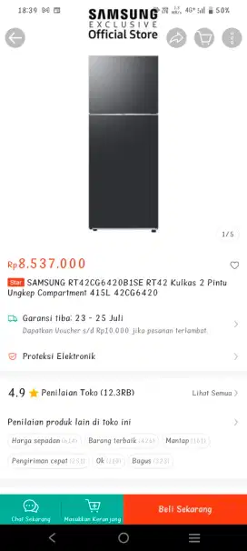 Kulkas dan dispenser