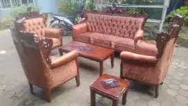 Kursi tamu romawi garuda 3111 kayu jati asli