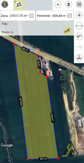 Dijual Tanah Industri 2,8 Ha di Caruban Madiun, SHM, Akses Kontainer,