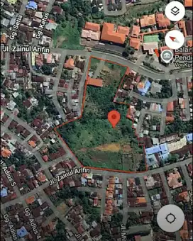 Dijual Tanah Strategis Hadap Jalan Zainul Arifin Kota Bengkulu
