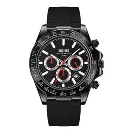 Jam tangan analog original ab9275 chrono stopwatch silicon strap full