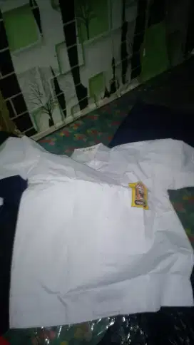 Seragam sekolah SMP setelan putih biru