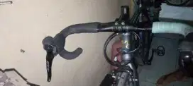 Sepedah road bike sepatu sama clear nya