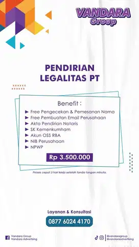 MAU URUS PT / CV TANPA RIBET?