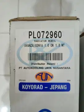 Radiator New Avanza Xenia 1300cc / MT
