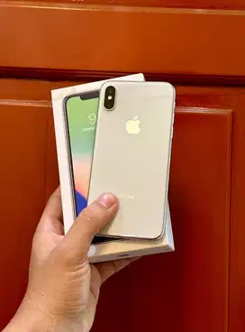 iphone x 64gb silver blokir