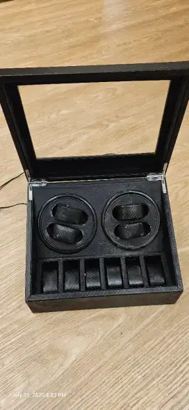 Kotak.jam tangan putar otomatis watch winder 4 slot + 6