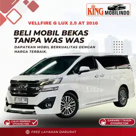 ( KING MOBILINDO ) VELLFIRE G 2.5 LIMITED 2016, TERMURAH !!