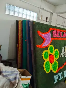 Dijual papan suyok utk usaha papan bunga.. lengkap dengan bunga tusuk